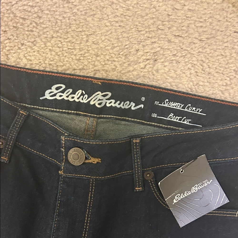 Eddie Bauer Dark Flare Women's Jeans - Picture 5 of 9